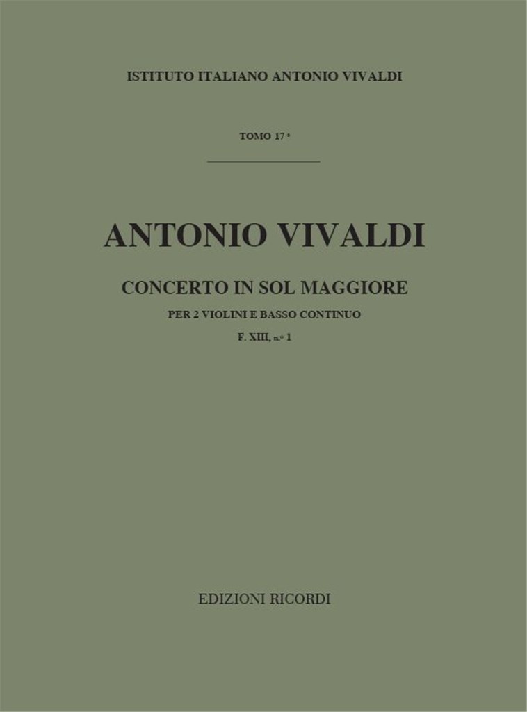 Sonate Per Vl. E B.C.: Per 2 Vl. In Sol Rv 71